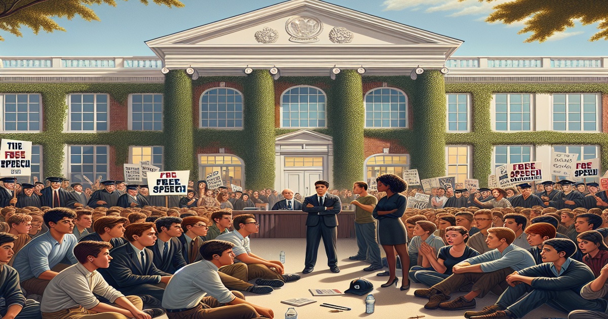 Main image to the post 2024 Declared the Worst Year for Free Speech on College Campuses