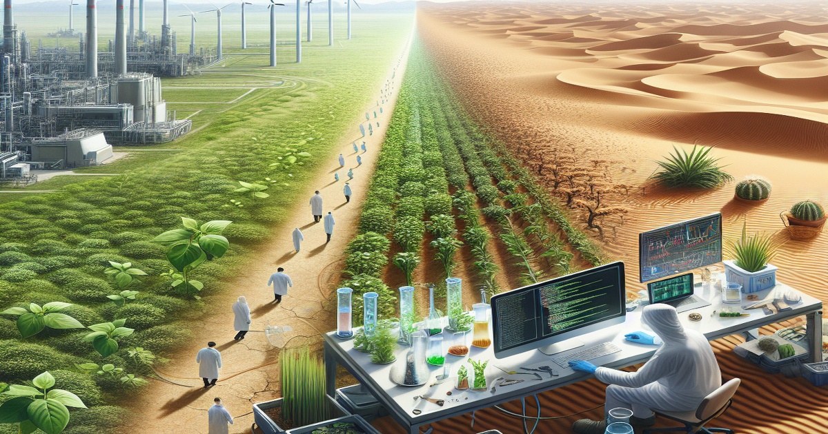 Main image to the post China's Innovative Fight Against Desertification Using Biotechnology and AI