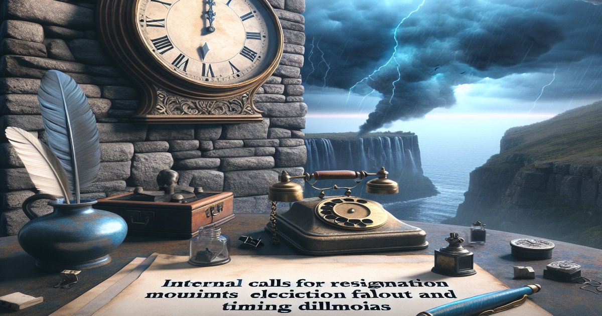 Main image to the post Internal Calls for Resignation Mount Amidst Election Fallout and Timing Dilemmas