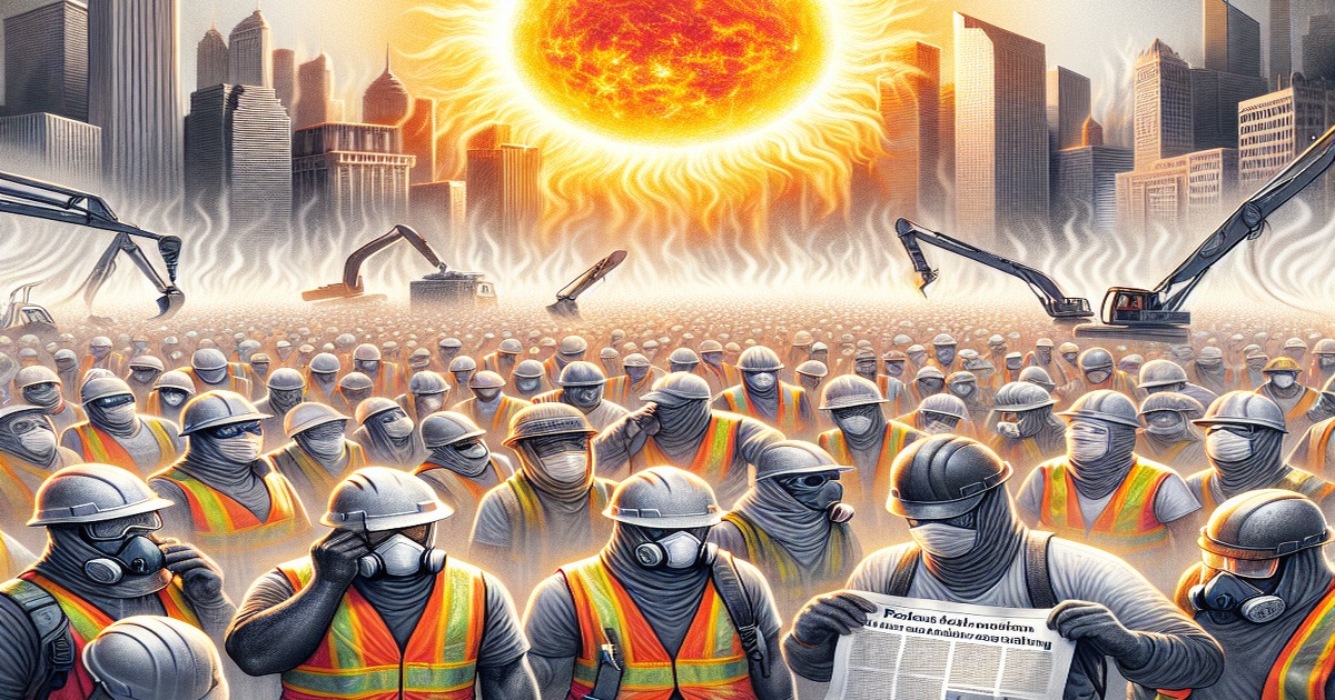 Main image to the post As Heatwaves Intensify, Workers Demand Safety and Protection from Deadly Conditions