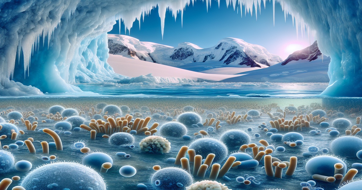 Main image to the post Microorganisms Survive in Antarctic Meltwater, Hinting at Snowball Earth Survival