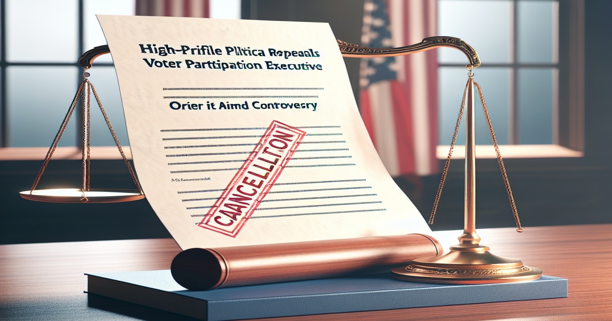 Main image to the post Trump Repeals Biden's Voter Participation Executive Order Amid Controversy