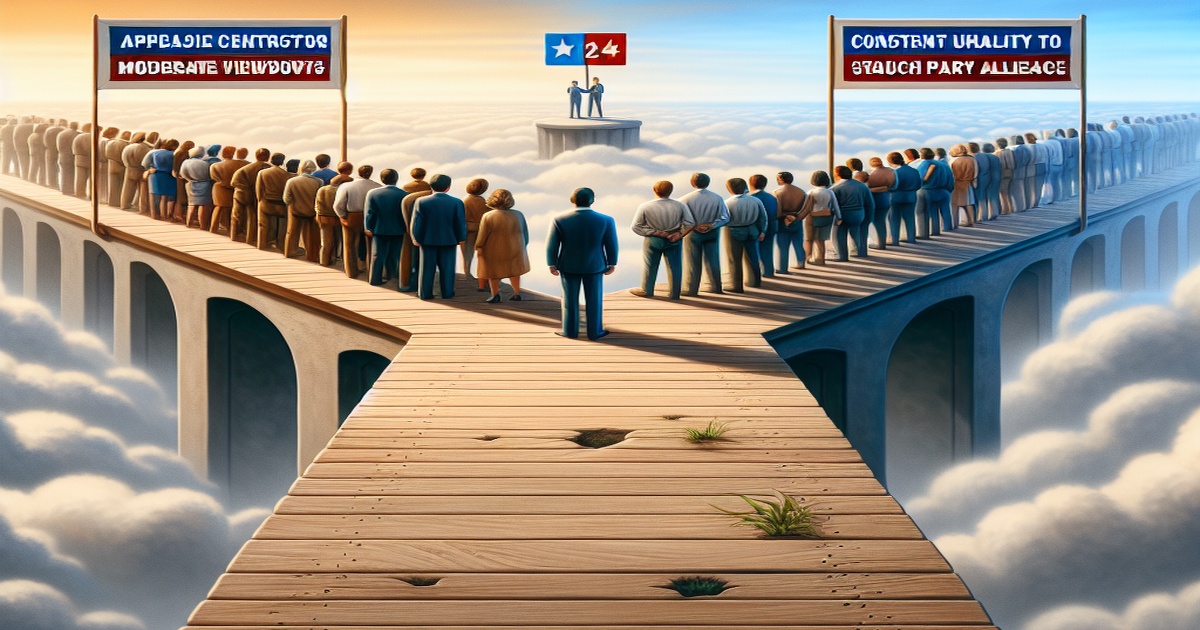 Main image to the post Bridge to Moderates or Unwavering Loyalty? Trump's 2024 Dilemma