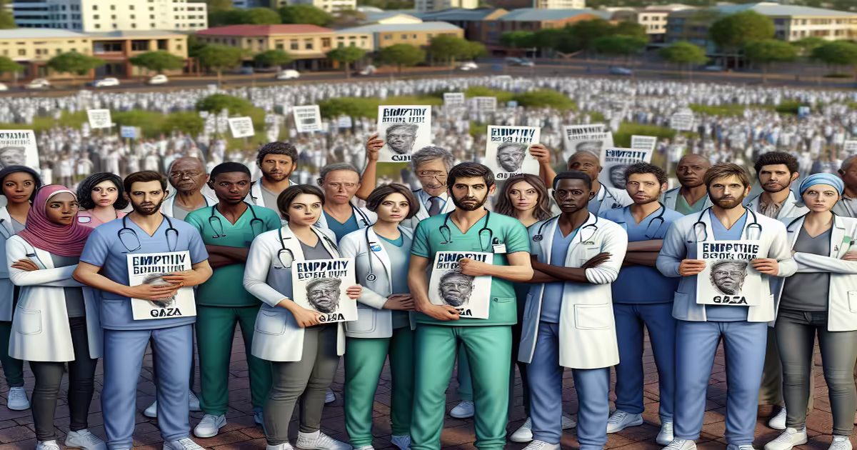South African Healthcare Workers Protest Gaza Starvation