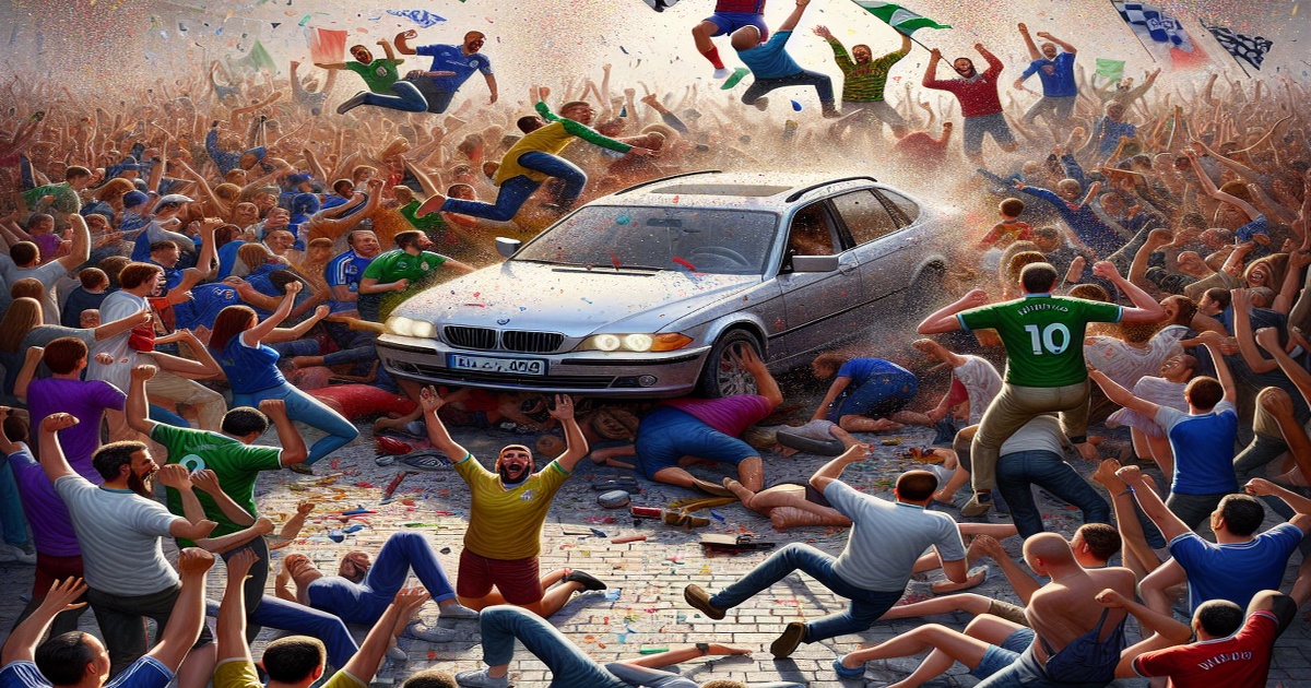 Main image to the post Car Rams into Crowd During Liverpool Football Club Victory Celebrations