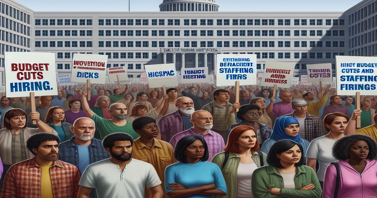 Main image to the post Federal Employees Protest Budget Cuts and Staffing Firings at HHS