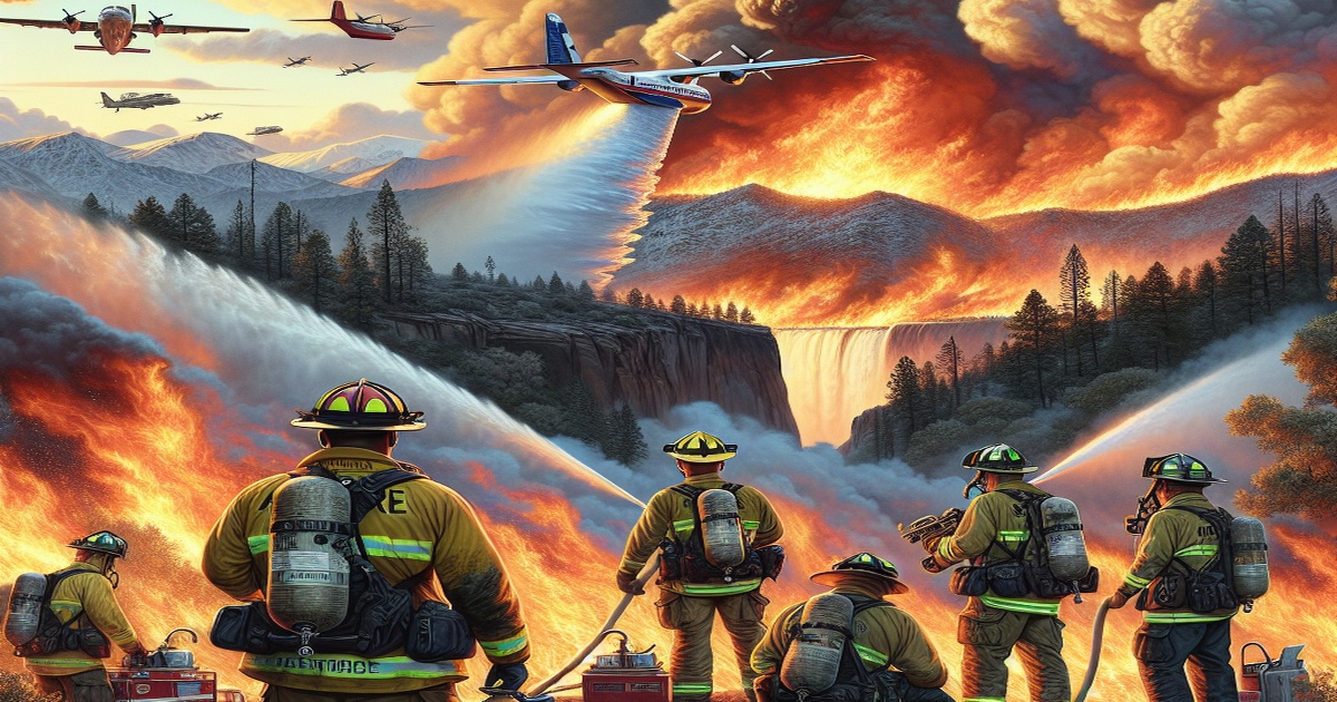 Main image to the post Firefighters Take to the Skies to Battle Historic Wildfires