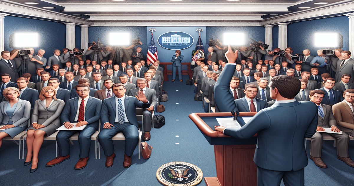 Main image to the post White House Press Briefing Features Fawning Question from Pro-Trump Reporter