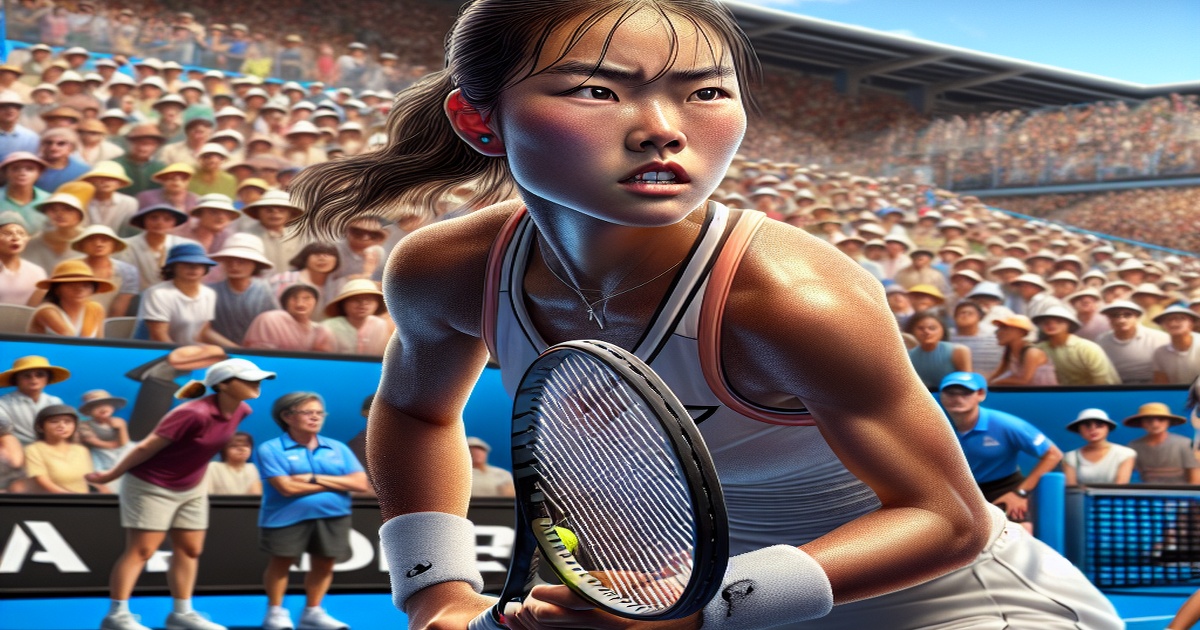 Main image to the post Zheng Qinwen Battles Through First Round at Australian Open, Eyes Grand Slam Glory