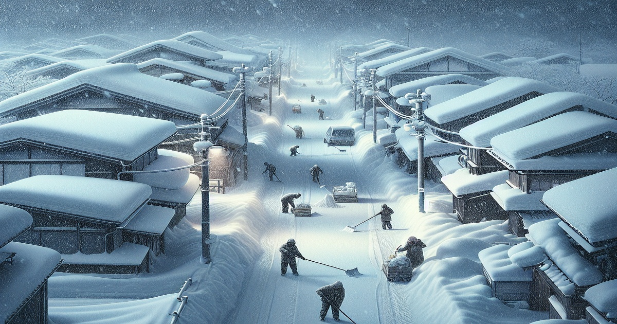 Heavy Snowfall Continues in Japan, with Some Areas Receiving Over 70 Centimeters