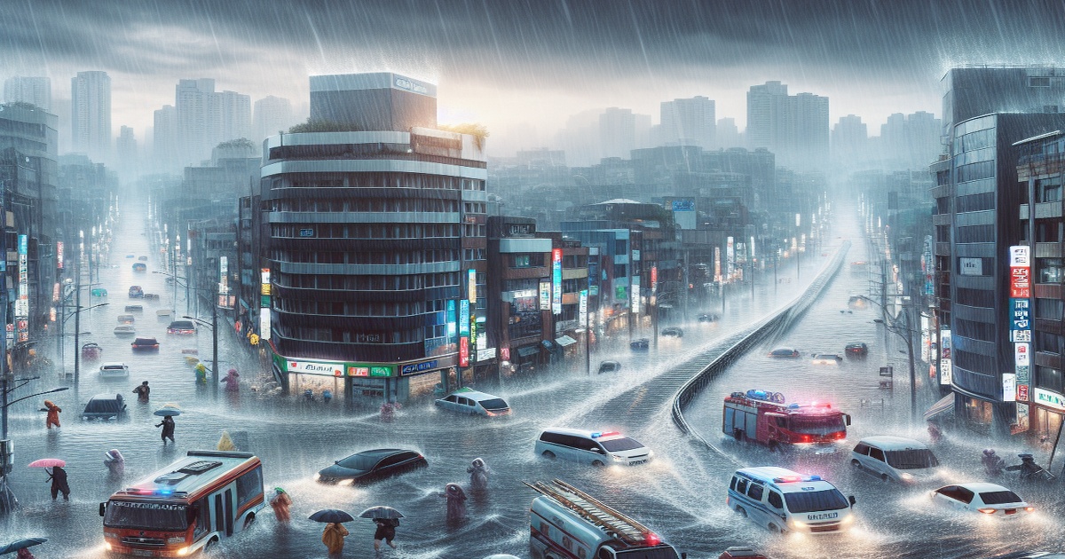 Main image to the post South Korea Hit by Deadly Flooding After Days of Heavy Rain