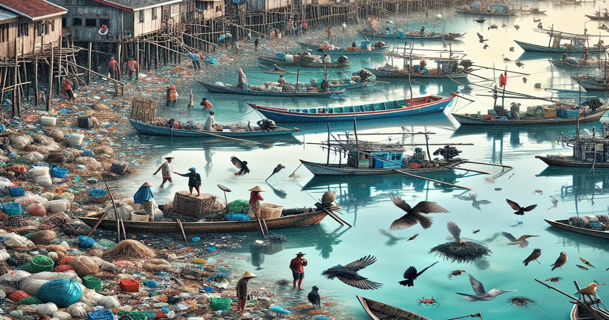 Main image to the post Environmental Concerns in Teluk, Indonesia as Trash Piles Up on Beaches