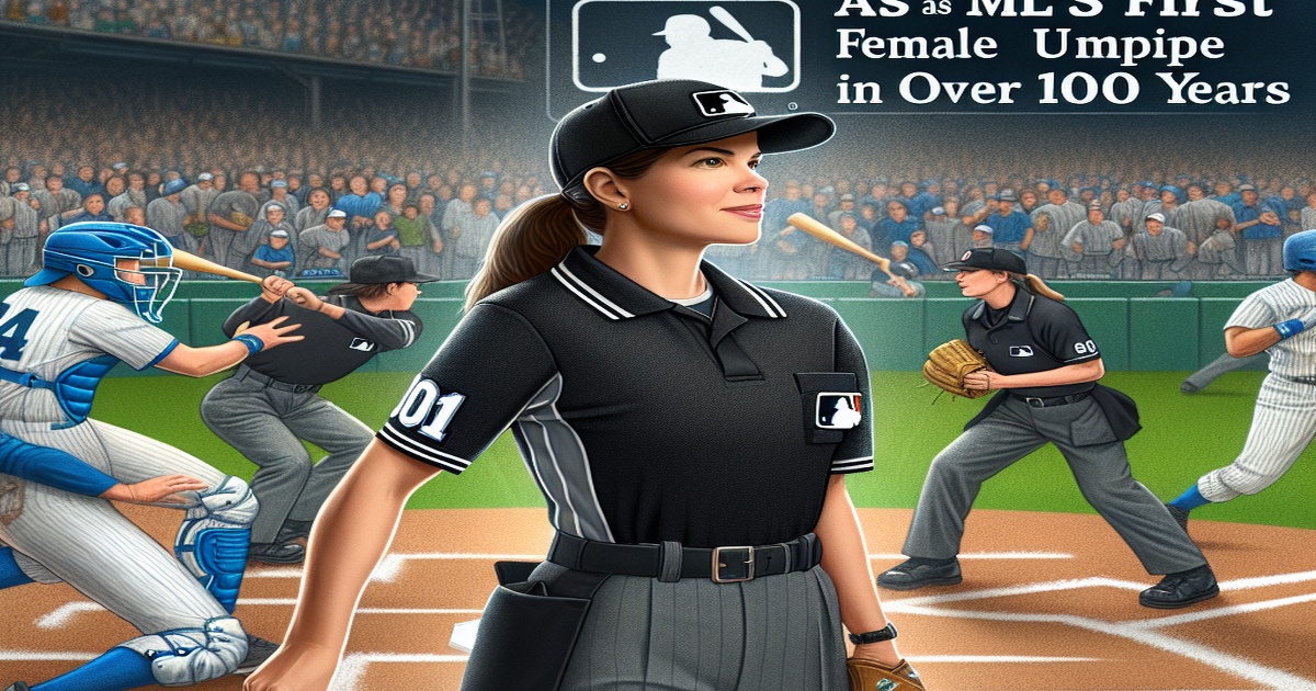 Main image to the post Breaking Barriers as MLB's First Female Umpire in Over 100 Years