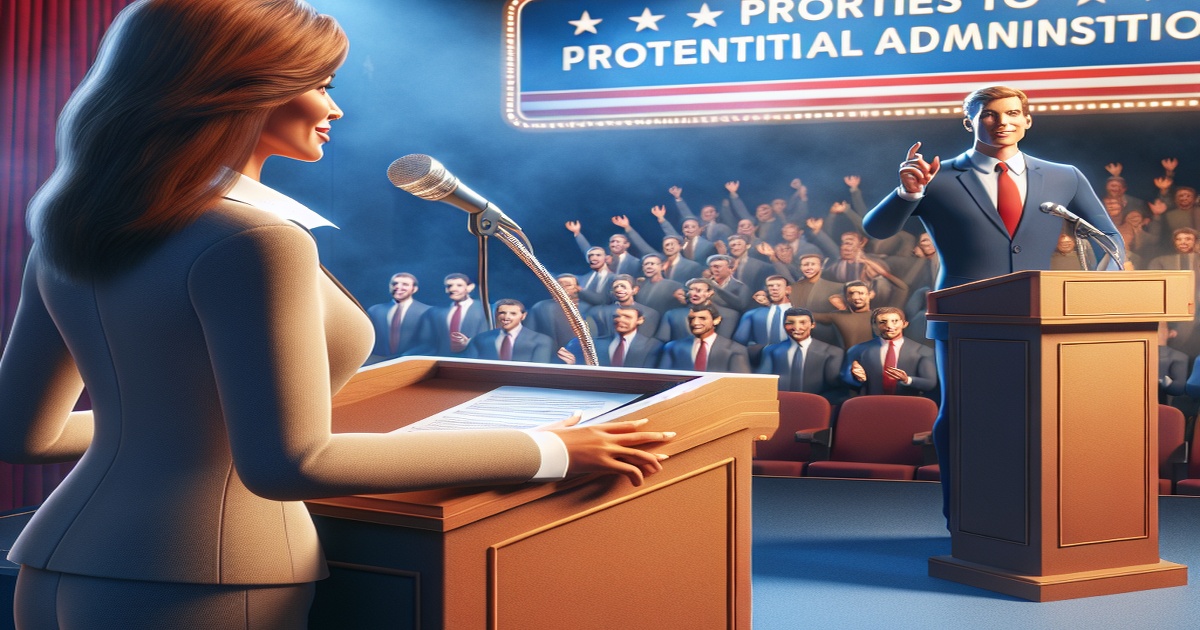 Main image to the post Kamala Harris Challenges Trump to Debate, Lays Out Priorities for Potential Administration