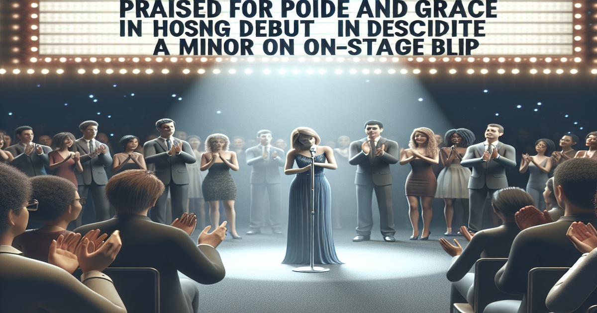 Main image to the post Praised for Poise and Grace in Hosting Debut Despite a Minor On-Stage Blip