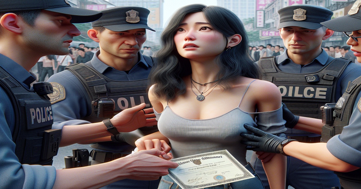 Woman Detained for Coercing Motorist Using Husband’s Law Enforcement Certificate in Guangxi