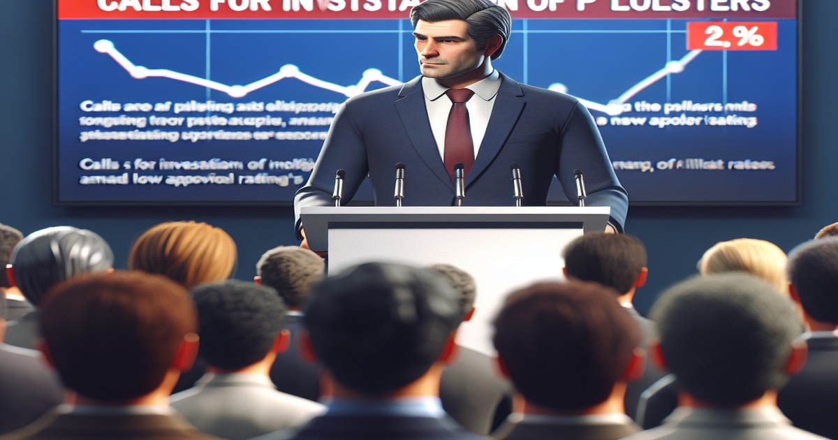 Main image to the post Trump Calls for Investigation of Pollsters Amid Low Approval Ratings