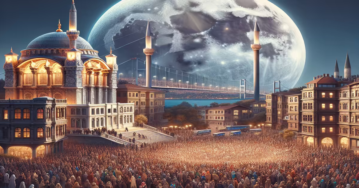 Main image to the post Supermoon Lights Up Istanbul While Global Protests Erupt Over Gaza Violence