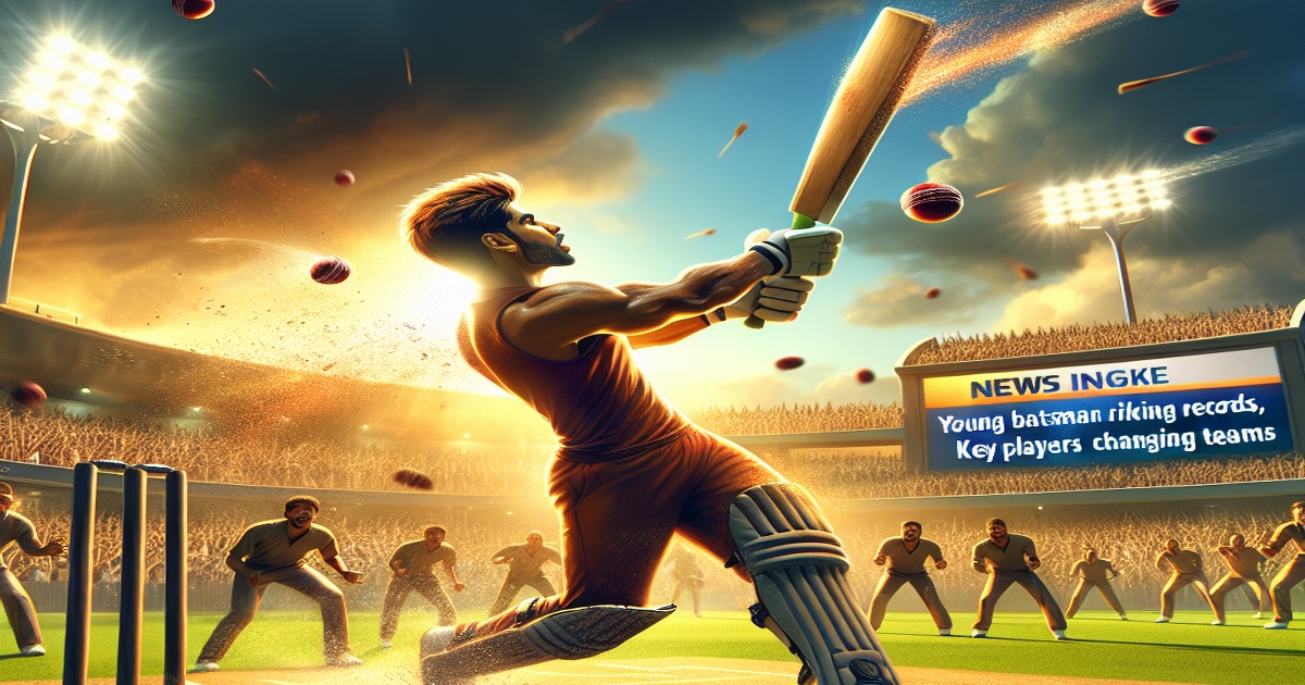 Young Batsman Breaks Records, Key Players Change Teams