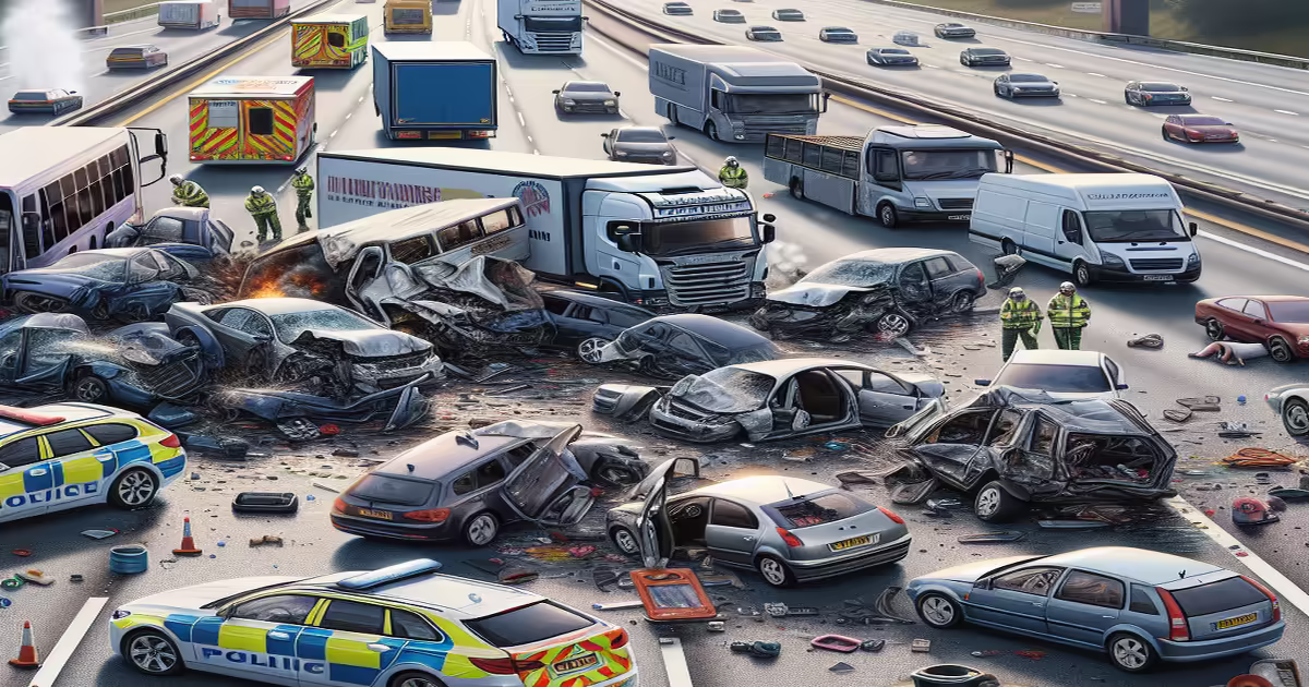 M5 Southbound Brought to Standstill After Multi-Vehicle Collision
