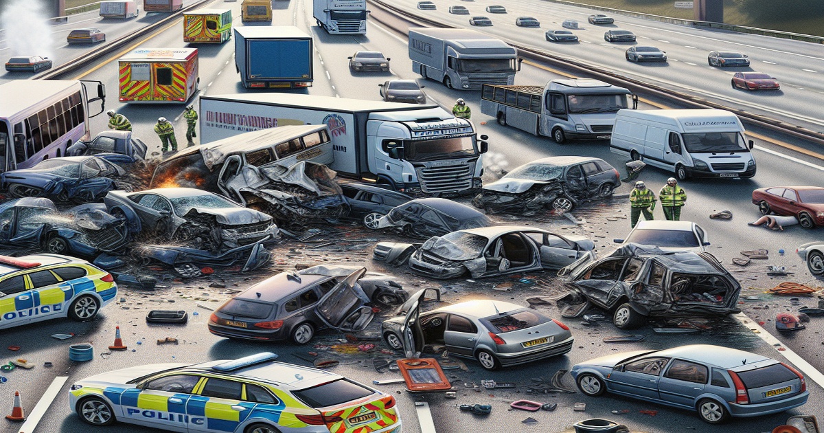 Main image to the post M5 Southbound Brought to Standstill After Multi-Vehicle Collision