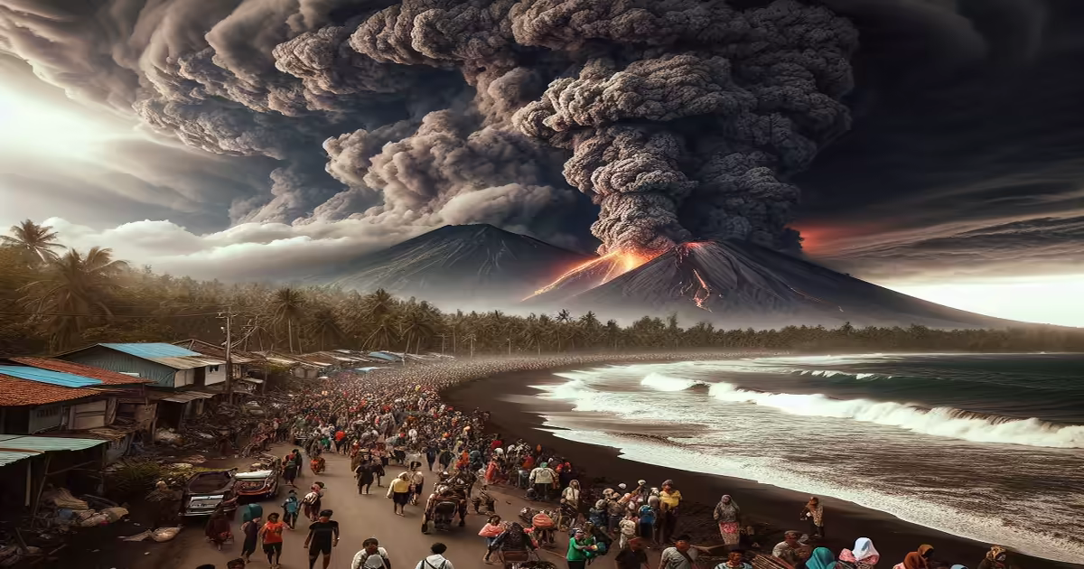 Main image to the post Indonesian Rescuers Evacuate Thousands After Volcano Erupts