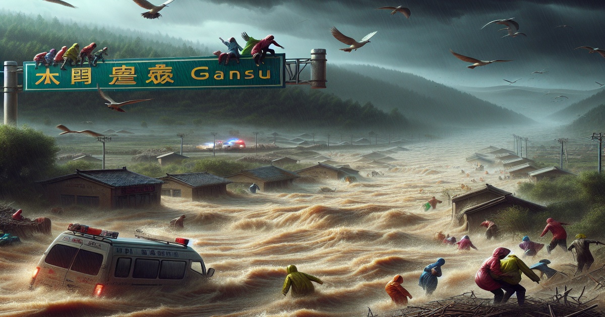 Main image to the post Ten Dead and 33 Missing in Gansu Province Flash Floods