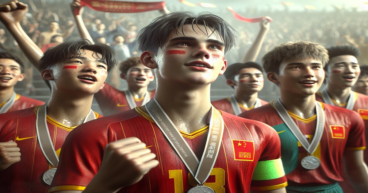 Chinese U18 Football Team Takes Second in Junior Sports Exchange Meet