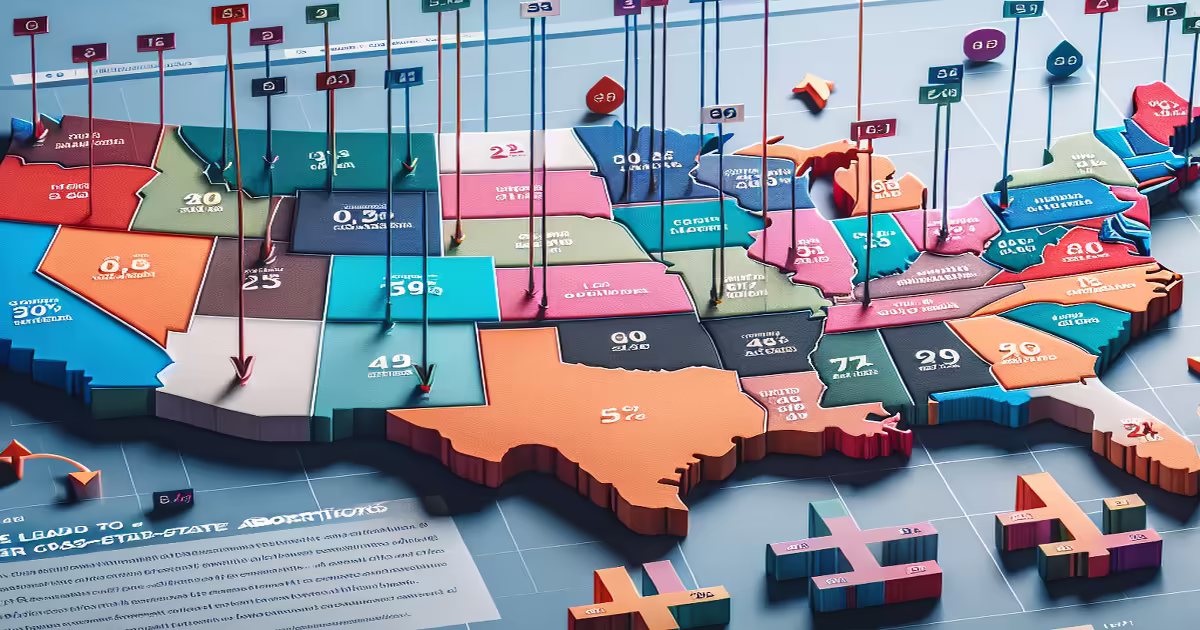 Main image to the post State-Level Restrictions Lead to Fewer Cross-State Abortions, Yet Overall Numbers Remain High