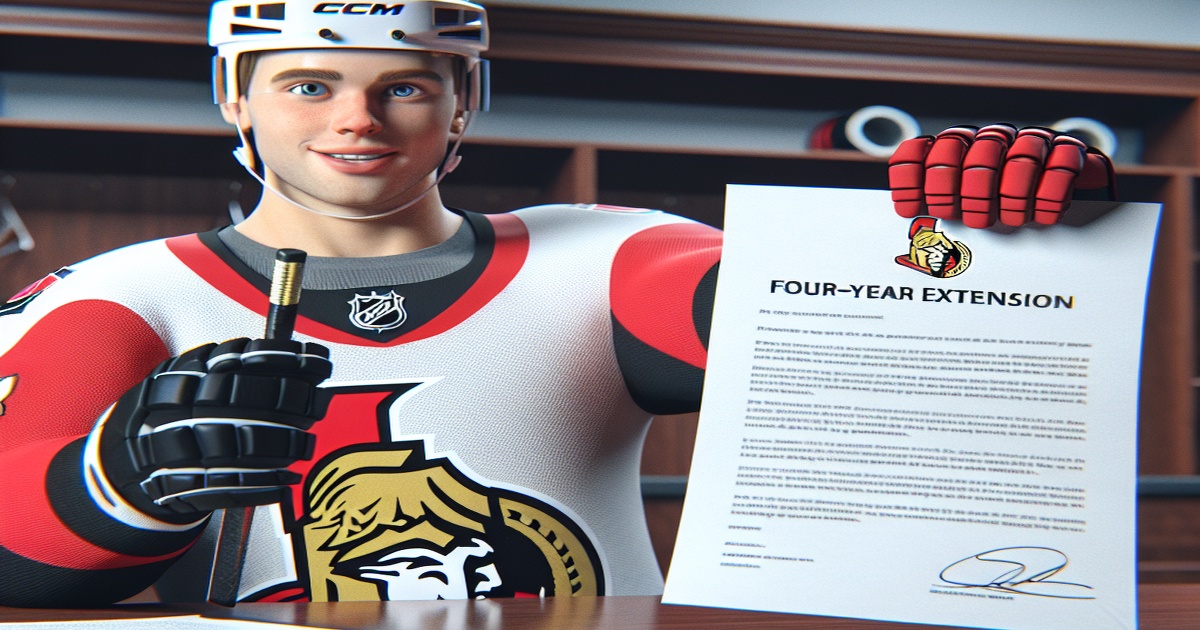 Main image to the post Ottawa Senators Lock Up Young Forward Ridly Greig with Four-Year Extension