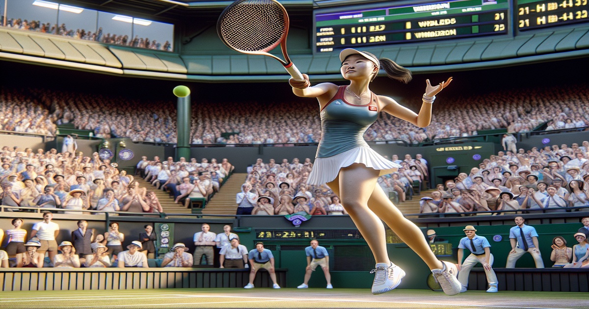 Main image to the post Zhu Lin Makes History at Wimbledon, Becoming First Chinese Woman to Reach Round of 32