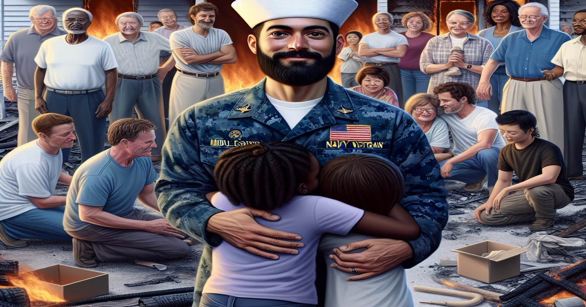 Main image to the post Navy Veteran Loses Home, Community, but Finds Hope in Family and Community Support