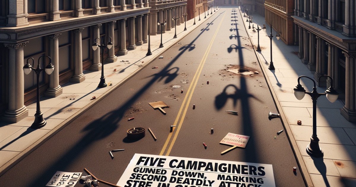 Main image to the post Five Campaigners Gunned Down, Marking Second Deadly Attack on Same Street in Eight Months