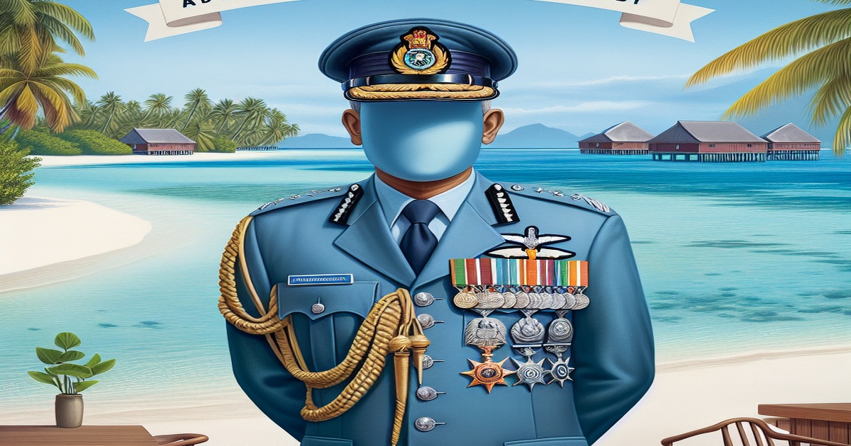 Main image to the post Air Chief Marshal AP Singh Advocates Vigilance and Readiness in Lakshadweep Visit