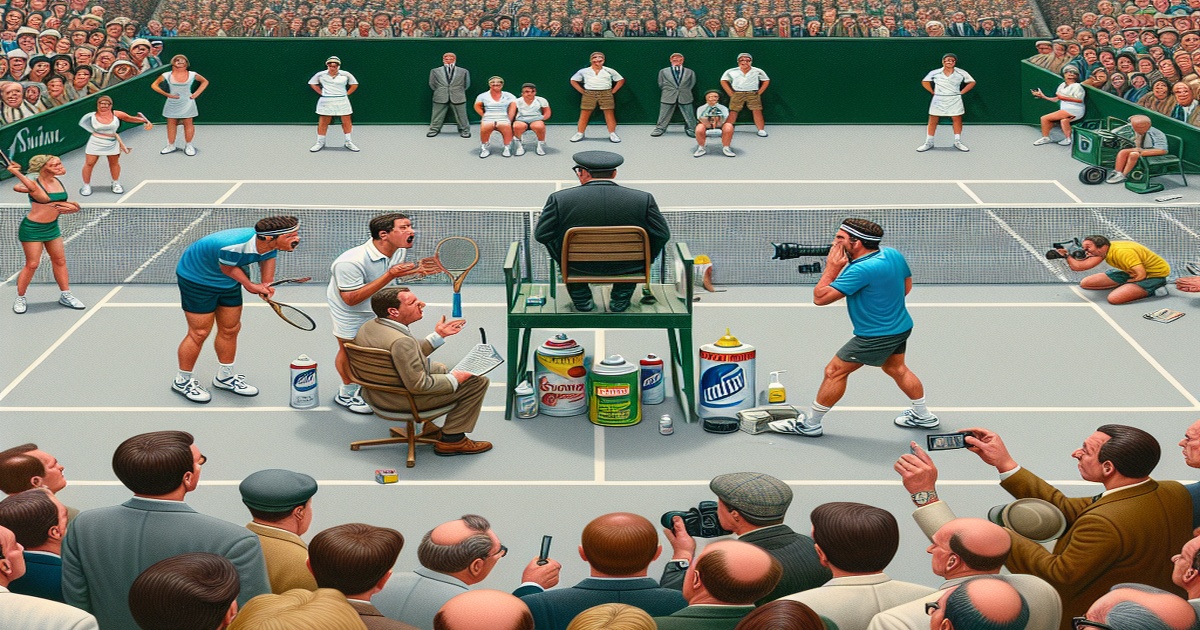 Main image to the post "Tennis Players React to Controversial On-Court Incident Involving Deodorant Remarks"