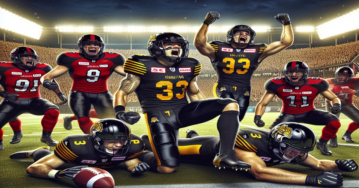 Main image to the post Hamilton Tiger-Cats Secure 23-20 Victory Over Ottawa Redblacks with Late TD