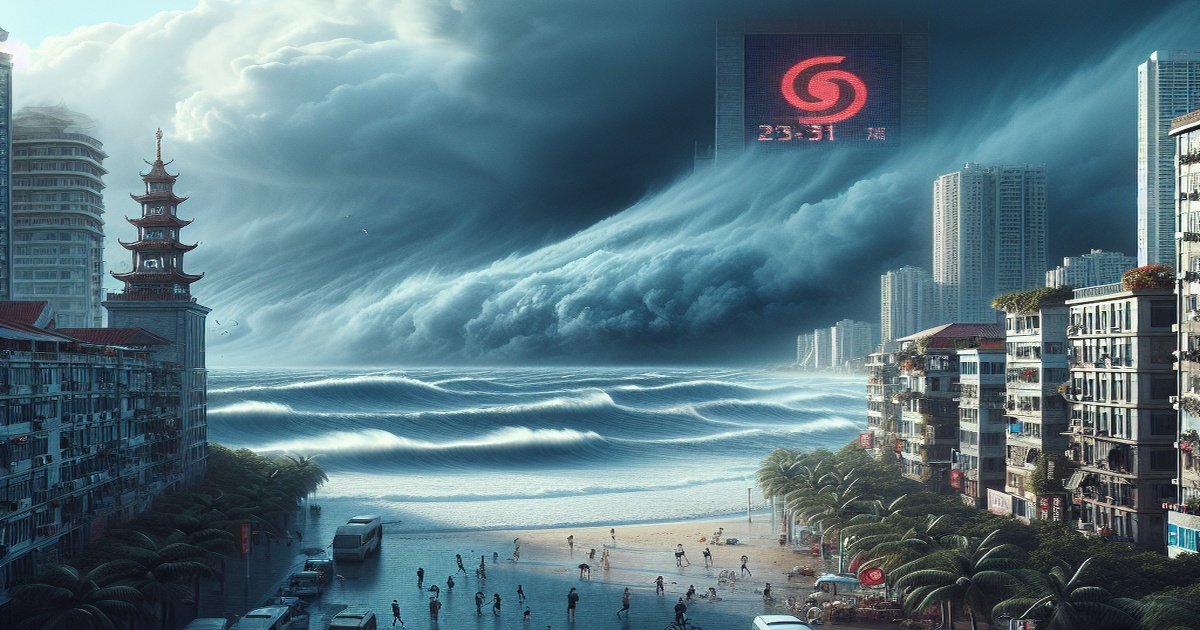 Sanya Upgrades Typhoon Warning as Kajiki Approaches