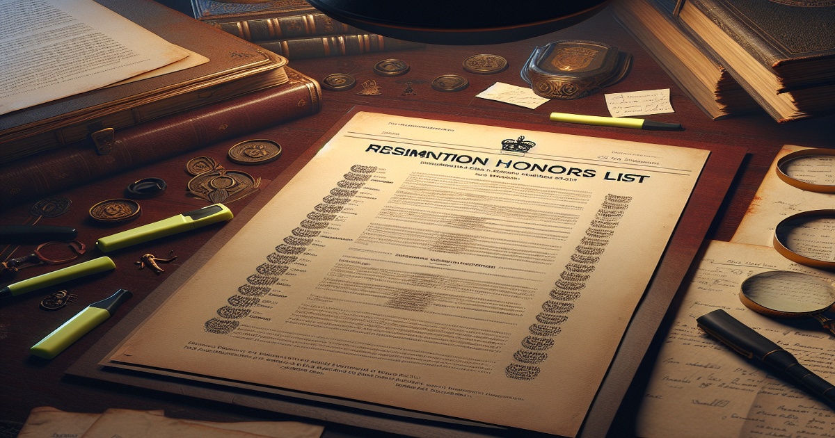 Main image to the post Examining the Recipients of the Resignation Honours List