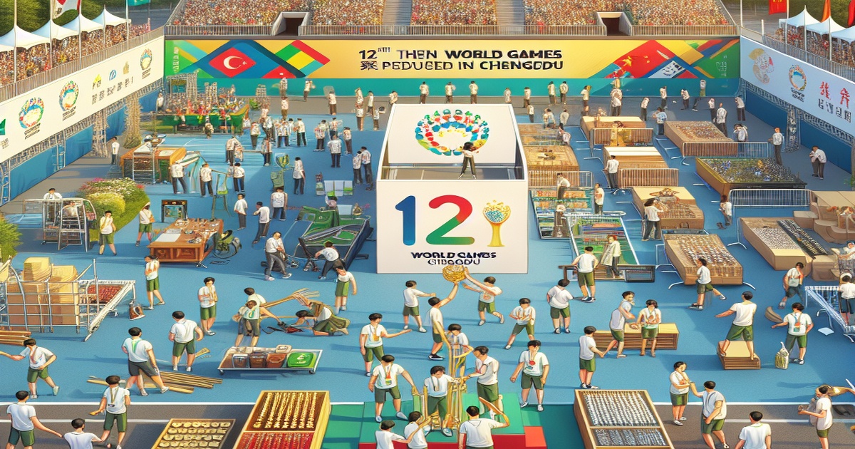 Main image to the post Chengdu Prepares for 12th World Games with Volunteer Program and Award Ceremony Materials