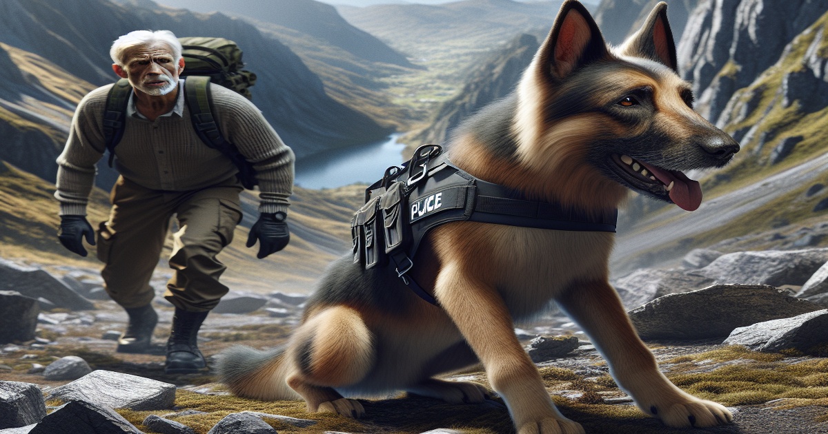 Main image to the post Young Police Dog's Bravery Leads to Rescue of Elderly Man in Mountain Search