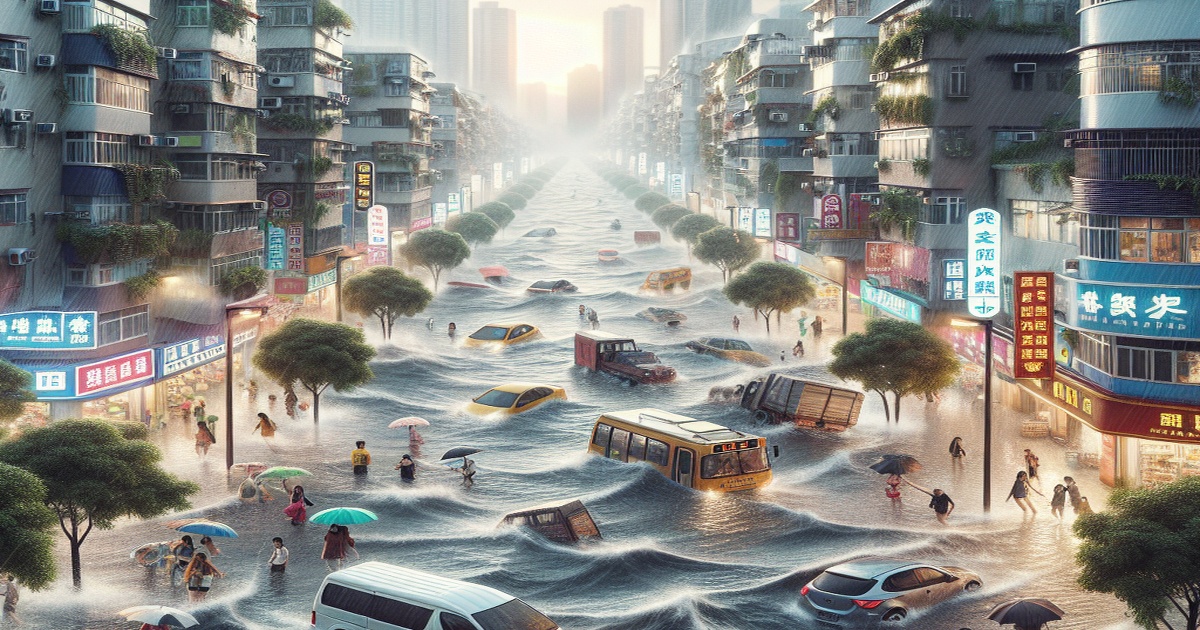 Main image to the post Southern China Grapples with Typhoon Wutip's Heavy Rainfall and Disruptions