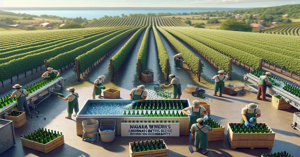 Main image to the post Niagara Wineries Embrace Bottle Reuse Initiative for Sustainability