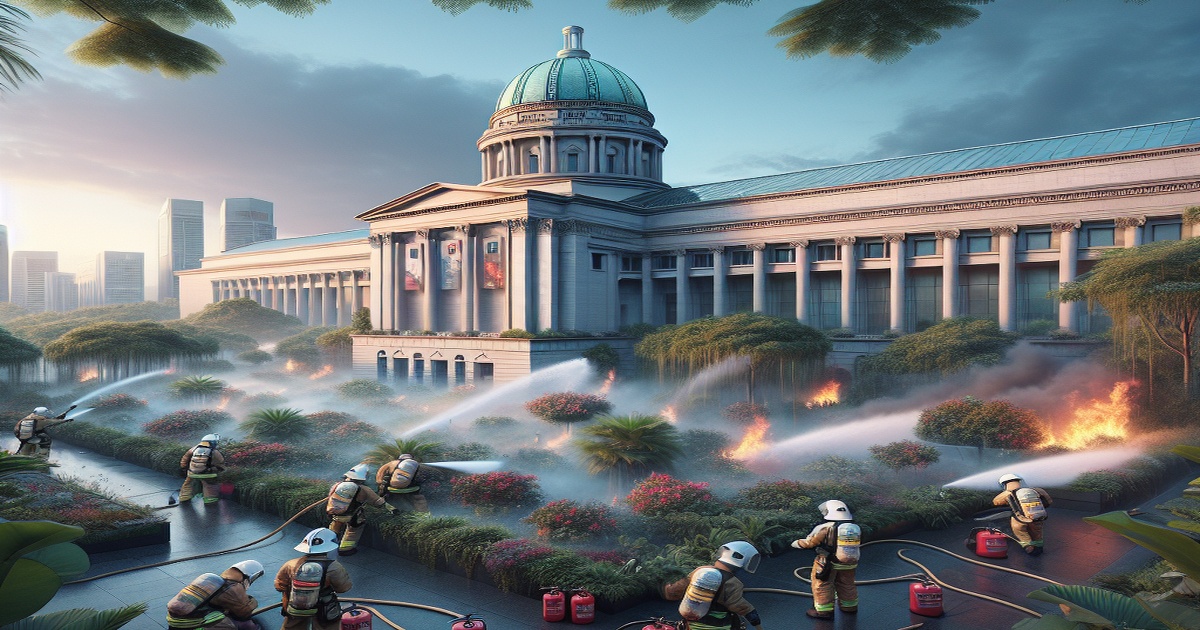 National Gallery Singapore Reopens After Staff Area Fire