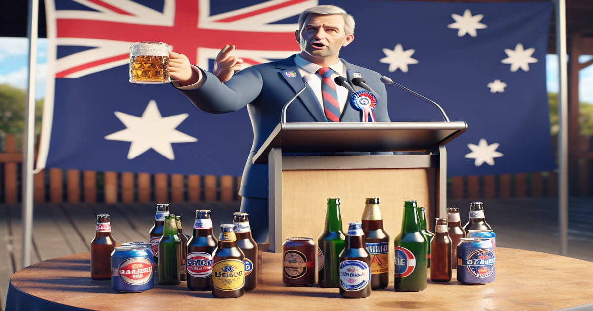 Main image to the post Australian PM Pauses Beer Tax Hike in Bid to Boost Popularity Ahead of Election