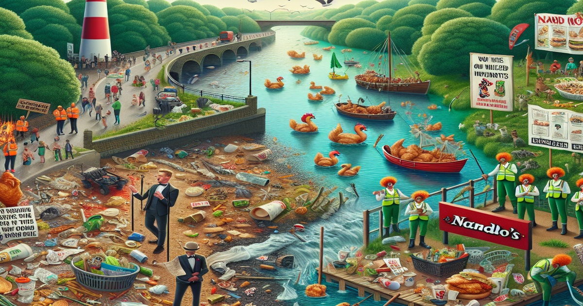 Main image to the post Nando's Accused of "Killing" British Rivers by Celebrities and Environmental Groups