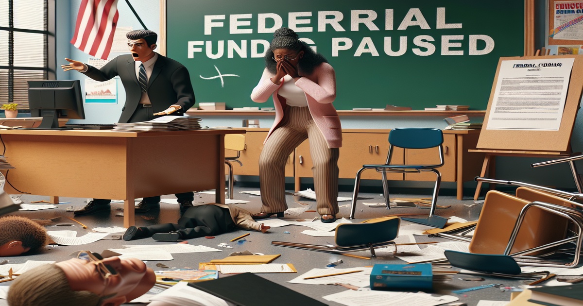 Main image to the post Trump Administration's Directive to Pause Federal Funding Causes Chaos in Education