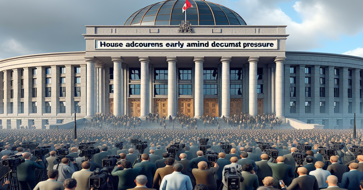 Main image to the post House Adjourns Early Amid Epstein Document Pressure