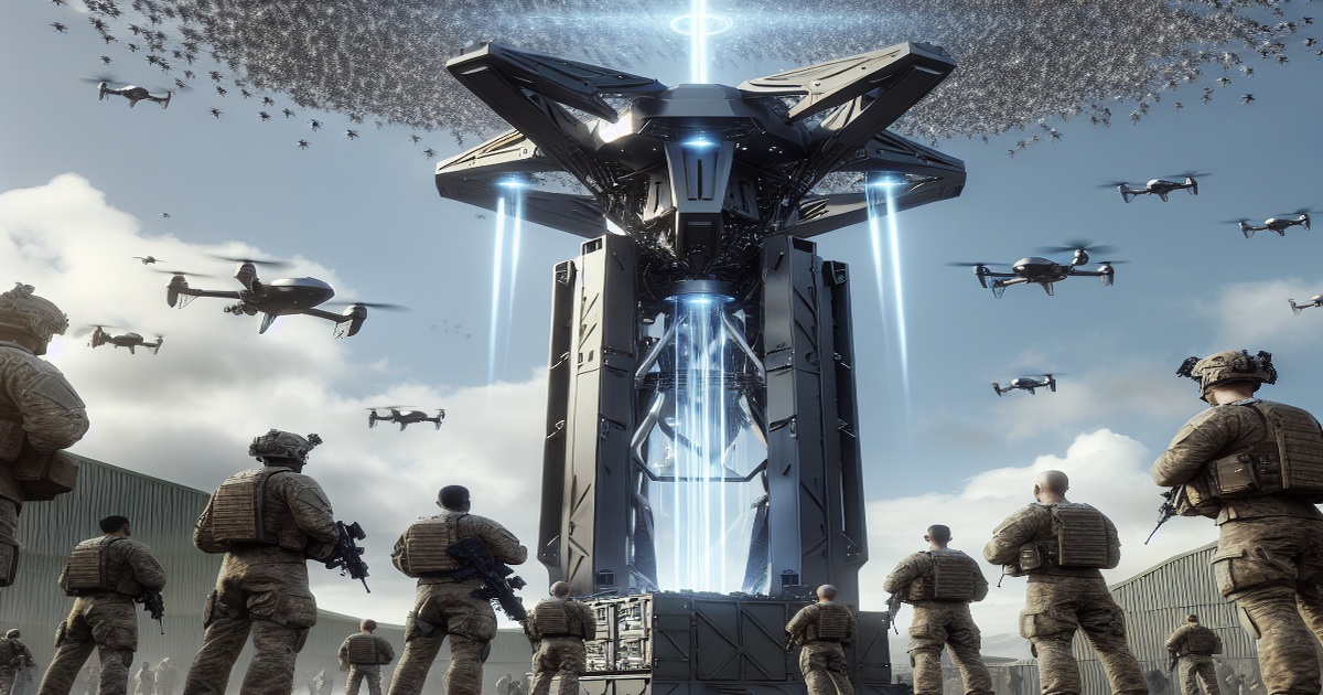 Main image to the post U.K. Military Successfully Tests New Directed Energy Weapon Against Drone Swarms