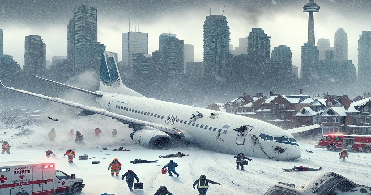 Plane Crash Landing in Toronto Leaves 18 Injured Amid Winter Storm