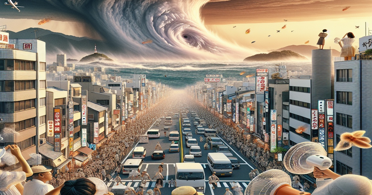 Main image to the post Japan Faces Intense Heat Wave and Approaching Typhoon